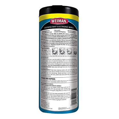 Weiman Disinfecting Electronic Cleaning Wipes, 30 Count