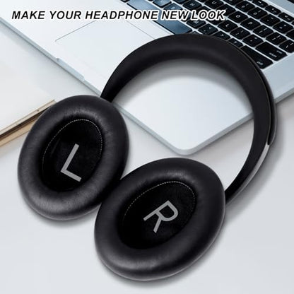 GEVO Ear Pads Replacement for Bose NC700, Black | Earpads for Bose Noise Cancelling Headphones 700, Soft Protein Leather, High-density Memory Foam - color: Black