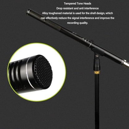 Shotgun Microphone, High Sensitivity, Dual Pickup Modes, All Metal Casing, Compatible with SLR Cameras, Rich Accessories