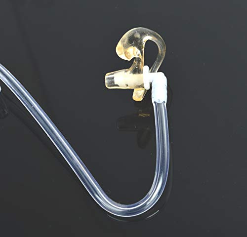 HYS Replacement Larger Earmold Earbud Earpiece for Two-Way Radio Air Acoustic Coil Tube Audio Kits