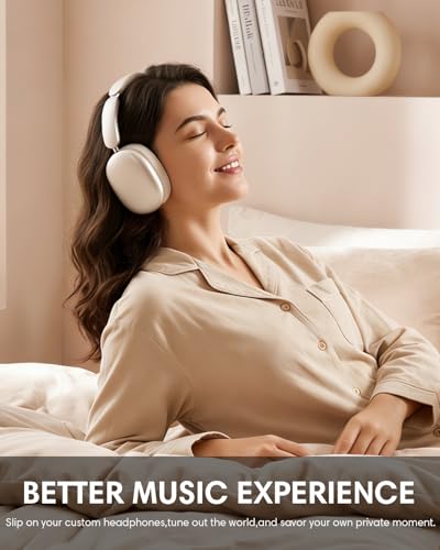 Wentronic Y02 Active Noise Cancelling Wireless Headphones, Starlight | Over-Ear, Bluetooth, 60H Playtime,Crystal Clear Calls, Hi-Res Audio, Big Bass, Foldable Lightweight for Travel Home Office - color: Starlight