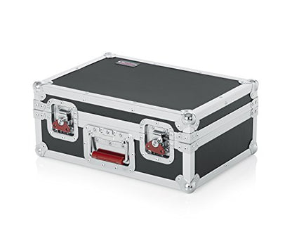 Gator Cases G-TOUR Series Road Case with Foam Drops for (15) Wired Microphones & Accessory Storage (G-TOUR M15) - size: 12.25 x 9.50 x 8.00 inches