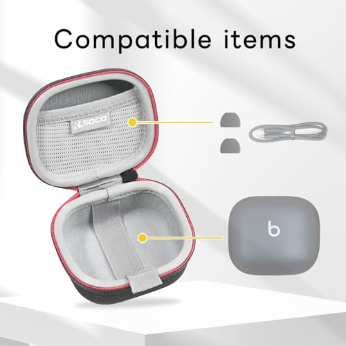 Carrying Case for Powerbeats Pro 2 - RLSOCO Case for Beats Powerbeats Pro 2 Wireless Bluetooth Earbuds - Black (Case Only) - color: Pro 2 Case Black