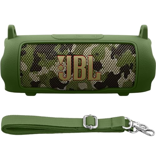 Silicone Cover for JBL Flip 7 Portable Bluetooth Speaker | Scratch-resistant, Unhindered Sound, Silicone Construction, Portable Carrying Silicone Cover, Green Silicone Cover - color: Green Cover