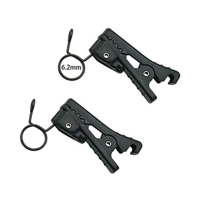 ABS Plastic Lavalier Microphone Tie Clip for All Kinds of Omnidirectional Condenser Microphone for Sony UWP, Saramonic, Sennheiser, Boya,Shure Lavalier Lapel Microphone, Pack of 2 (6.2mm) - size: 6.2mm