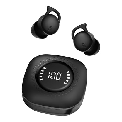 Invisible Sleep Headphones, Sleep Earbuds for Side Sleepers, Small Comfortable Noise Blocking Sleep Earphones,Bluetooth 5.3 Wireless Earbuds, in-Ear Ear Buds for Sleeping(Light Black)