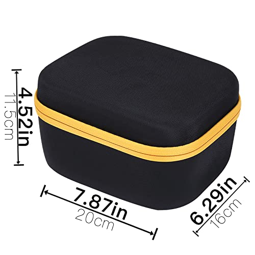 co2CREA Hard Case for Walker's Razor Slim Electronic Muffs Earmuffs - style: Yellow Zipper for Razor Earmuff
