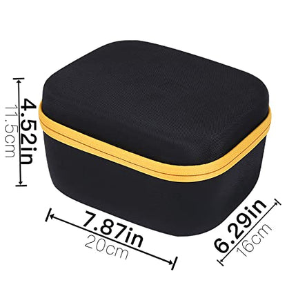 co2CREA Hard Case for Walker's Razor Slim Electronic Muffs Earmuffs - style: Yellow Zipper for Razor Earmuff
