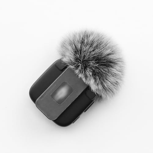 LEFXMOPHY Windscreen for DJI MIC MINI (2024) Wireless Microphone Furry Wind Muff Deadcat Cover (Not for Dji Mic 1 and 2) - color: 1pc Grey