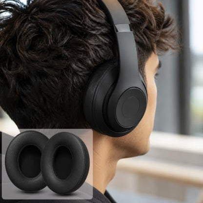 Replacement Ear Pads for Beats Studio 2 & Studio 3 (B0501, B0500) Wired & Wireless Headphones, Protein Leather Earpads Cushions with Memory Foam, Extra Thick Ear Cups,1 Pair (Light Gold) - color: Light Gold