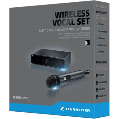 Sennheiser XSW 1-825-A UHF Vocal Set |e825 Dynamic Microphone with Microphone Windscreen + 3' XLR Cable + Cleaning Cloth (4 Items) - style: w/ Starter Pack