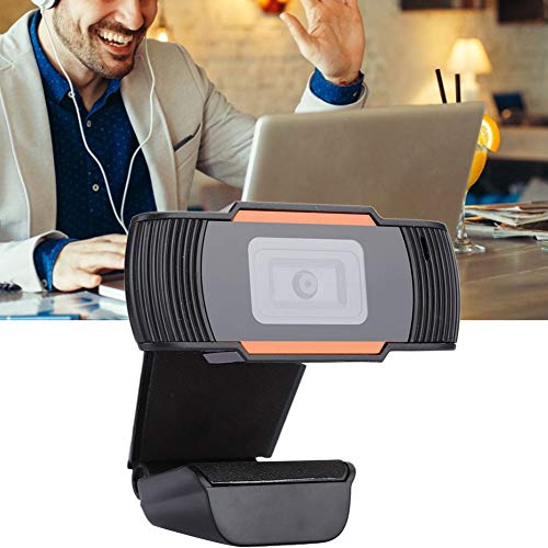 ciciglow Webcam,720P Computer Camera,USB 2.0 with Built-in Sound-Absorbing Microphone,Supports a Variety of Video Conferencing Software,Suitable for Laptop Desktops