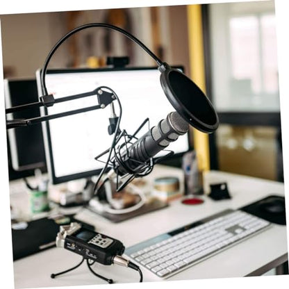 Double Layer Microphone Pop-up Screen Mic Cover Windscreen Filter for Desktop Usb Microphone