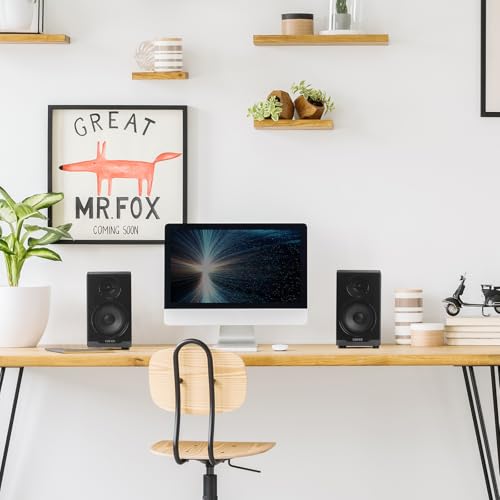 Edifier R33BT Active Bluetooth Computer Speakers - 2.0 Bookshelf Speaker - Powered Studio Monitor, Black - Pair