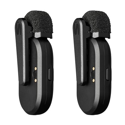 Shure MoveMic Two - Pro Direct to Phone Wireless Lavalier Microphones for iPhone & Android, 2 Bluetooth Mini Mics, 24 Hours Charge, Quick Set Up, IPX4, Compact & Portable Clip Lavs (MV-Two-Z7) - style: Two Channel