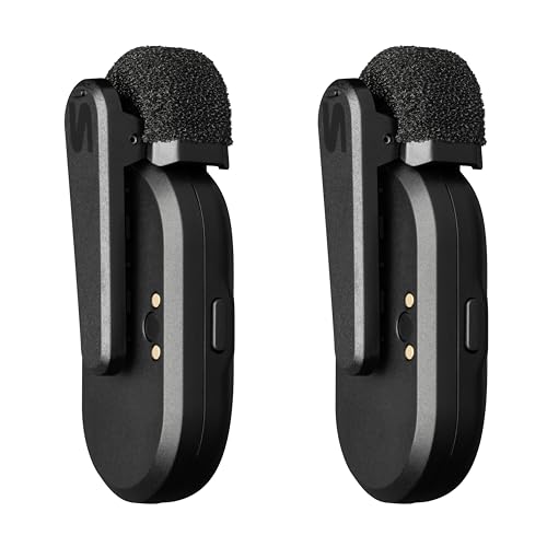 Shure MoveMic 2 Kit Wireless Lavalier Microphone System | Two Bluetooth clip-on lav mics with camera receiver for DSLR, iPhone, Android, Mac and PC; 24-hour charge, IPX4 - style: Two Channel Kit