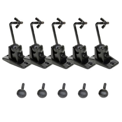 VideoSecu 5 Black Universal Satellite and Audio Speaker Mount Bracket for Wall or Ceiling MS40B5 WM6