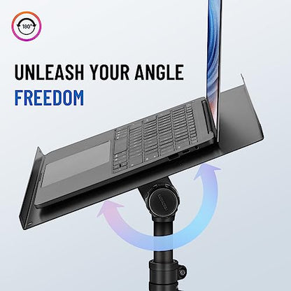 CAHAYA Projector Stand Tripod Adjustable Height Portable Laptop Rack Tray | 26-51.5" Adjustable Height Holder for Projectors Laptops Books Tablets Heavy-duty Stand for Outdoor Movies Music - style: Tripod Projector Stand