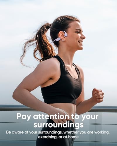 Swimming Headphones, Bone Conduction Headphones Bluetooth 6.1 , IP68 Waterproof Swimming Headphone Underwater, Wireless Sport Open Earphones with MP3 Mode 8GB Memory for Running, Surfing, Purple