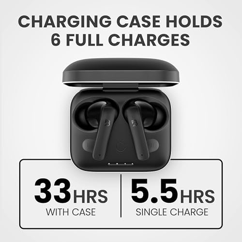 Back Bay Audio iPhone + Android Wireless Earbuds Bluetooth, Sweatproof | Ultra-Sleek Small Sports Earphones with Wireless Mic, Wireless Air Buds For iPhone iOS, Bluetooth Ear Buds Earphones - color: Black