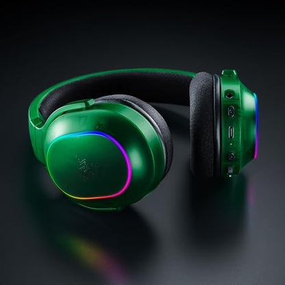 Razer Barracuda X Chroma Wireless Gaming Headset, Phantom Green | 2.4GHz Wireless & Bluetooth, Lightweight, RGB, 40mm Drivers, Cardioid Mic, 70 Hr Battery - color: Phantom Green