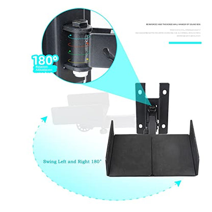 Speaker Stand Speaker Wall Mount Bracket Monitor Speaker Shelf Surround Audio Wall Mount Bracket Study Cafe Speaker Bracket Tray Wall Mount Bracket Media Stand Audio-Video Shelving ( Size : Wall-hung - size: Wall-hung small tray (single)