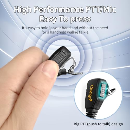 Walkie Talkies Earpiece with Mic 2 Pin Acoustic Tube Headset Compatible with, for Retevis RT22 RT68 Pxton Baofeng BF-888S BF-T26 Kenwood BTECH walkie Talkie, Two Way Radio Earpiece - color: KTDG-1