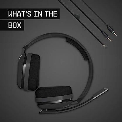 Xbox One/닌텐도 스위치 / PS4 / PC 및 Mac 용 ASTRO 게이밍 A10 헤드셋 - 로지텍의 유선 3.5mm 및 붐 마이크 - 대량 포장 - 레드/블랙