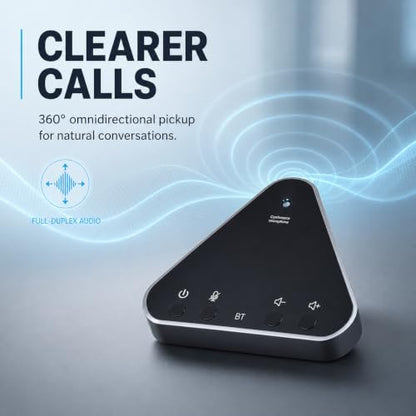 Conference Speaker and Microphone, Bluetooth Speakerphone with 360° Voice Pickup, USB-C Plug & Play, Compatible with Leading Platforms for Personal Workspaces - style: 6