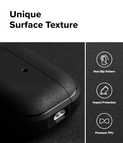 Ringke Onyx Magnetic for AirPods Pro 3 Case [Compatible with MagSafe] Oil & Dirt Resistant Feels Good in The Hand Non-Slip Lightweight Cover with Carabiner - Black - color: Black, size: AirPods Pro 3