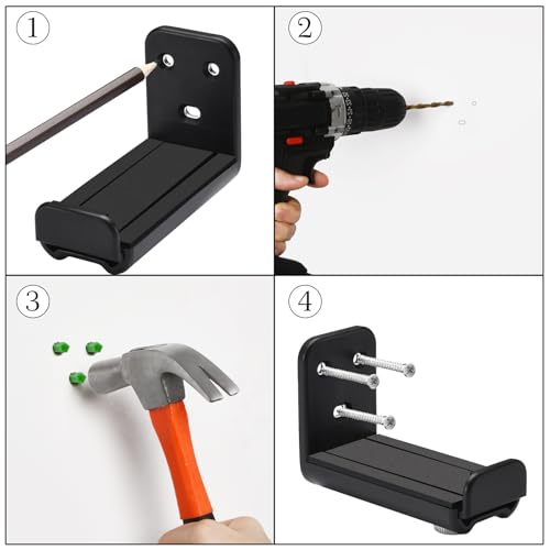 Soundbar Wall Mount for Sony,JBL,LG,Bose SoundBar Mounting Bracket Under TV | Soundbar Mount Shelf for Samsung,Roku,Vizio, Sound Bar Mounting Bracket,TV Speaker Adjustable Wall Mount Kit