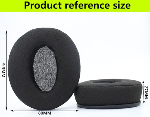 Replacement Ear Pads Compatible with Sennheiser HD4.50BT Black | for Sennheiser HD4.50BTNC HD4.40BT Headphone Breathable mesh woven/memory foam ear cushions earmuffs - color: Mesh/black