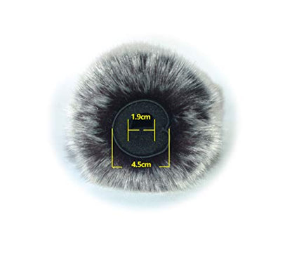 YH&YX 13cm Furry Windshield Windscreen for Sony ECM-XM1 CG1 NV1 PS1 mic | for Sony HVR HD1000U HXR MC2000E MC2500 XLR-A2M K1M K2M CG50BP for Audio-Technica AT875R