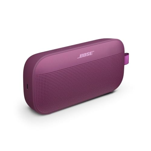 Bose SoundLink Flex Bluetooth Speaker (2nd Gen) - Portable Outdoor Speaker with Hi-Fi Audio, Waterproof and Dustproof, USB-C, Up to 12 Hours Battery Life, Rosewood Mauve - Limited Edition Color - color: Rosewood Mauve