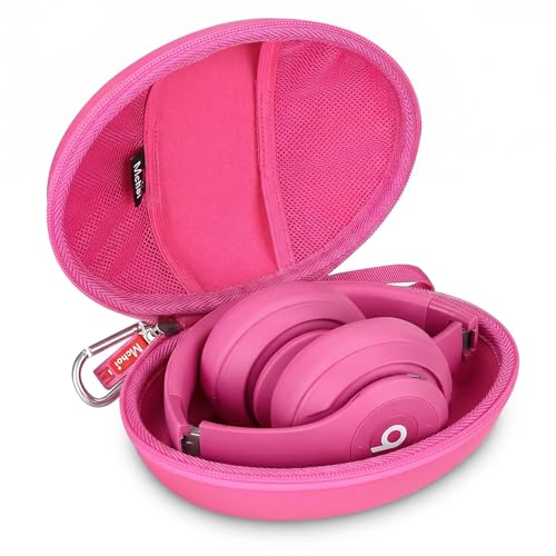 Headphone Case Fits for Beats Studio Pro/Solo 4 / Solo 3 / Studio 3 / for TOZO HA1/ for TOZO HT2 On-Ear Bluetooth Headphones, Case Only (Rose Red) - color: rose red