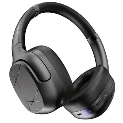 Hybrid Active Noise Cancelling Headphones, Wireless Over Ear Bluetooth - color: Black