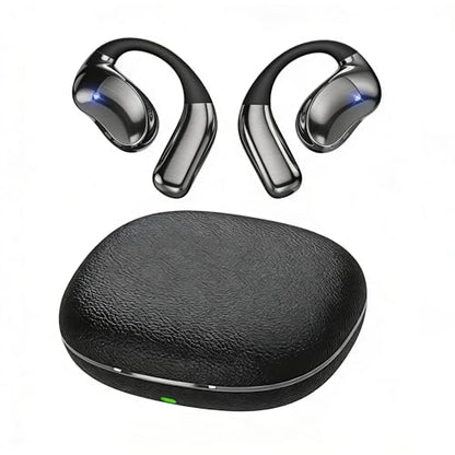 CYBERDRIVE Open-Ear Headphones, Sleep Earbuds Side Sleepers Wireless Earbuds 60+Hours Play, Hi-Res Stereo Sound Headphones with Smart Digital Display Design Fit Sports Running, Workout