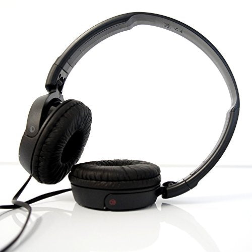 Sony ZX110 Over-Ear Dynamic Stereo Headphones (Black) - color: Black, size: Over-ear, style: Over Ear