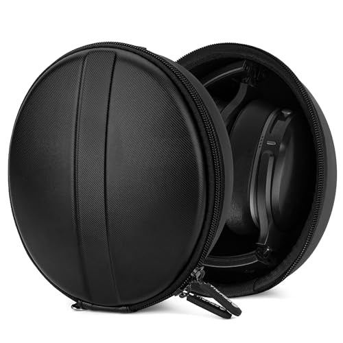 Geekria Shield Headphones Case Compatible with Skullcandy Crusher ANC/Evo/360, Hesh 3, Venue, Replacement Hard Shell Travel Carrying Bag with Cable Storage (Black)