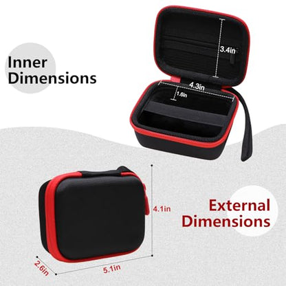 LTGEM EVA Hard Case for LEKATO, Xvive U2, Getaria, SWIFF, AKLOT Wireless Guitar Transmitter Receiver (Inside: 4.3 * 3.4 * 1.6 in) - size: For Universal Guitar Receiver