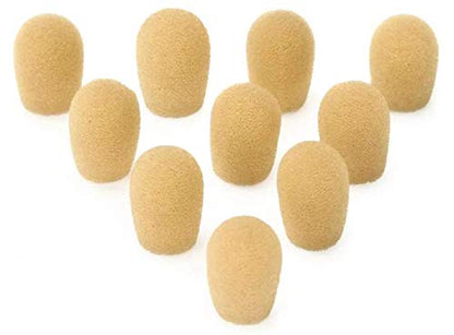 10 PCS Windscreen Mic Foam Cover Compatible with Shure Microphone Headsets