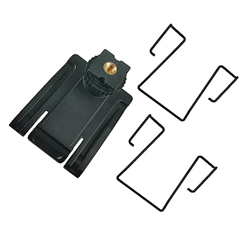 Mount Adapter, Hot Shoe Mount with 1/4" Thread, Replacement Mic Belt Clip for Sony, Saramonic, Boya Wireless Microphones, Attaches to Cold Shoe Mounts of Video Cameras, DSLR