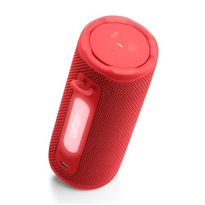 JBL Grip Portable Bluetooth Speaker, Waterproof, Ambient Light - Red | Up to 14 Hr Playtime, AI Sound Boost, IP68 Waterproof And Dustproof, Drop-Proof, App Control, Ideal For Outdoor And Travel - color: Red