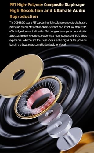 Wired Gaming Earbuds, in Ear Monitors with Deep Bass Sound, HiFi Wired Earphones 10mm Dynamic Driver IEM for Music, Gaming, Smartphone, Laptop, PC, Video Calls - color: Black