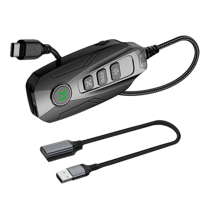 GS20 Type C / USB Small Sound Card 7.1 Uses external channel black gaming card with surround for wide compatibility
