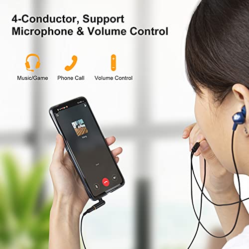CableCreation 3.5mm Audio Adapter, 1/8 TRRS Stereo Headphone Connector | Angle Male to Female Compatible with Headset, Tablets, MP3 Players,Game Controller,Speakers,Black - size: 1-Pack, style: Angle Adapter