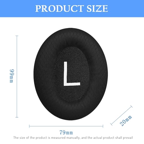 Adhiper Replacement Ear Pads for Bose 700/NC700 Wireless Headphones - color: Mesh Fabric-Black