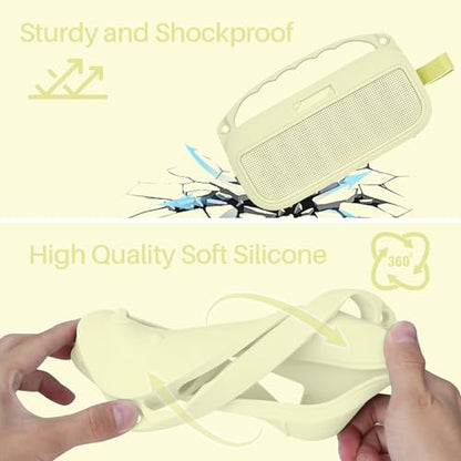 Lebakort Silicone Cover Compatible with Bose New SoundLink Flex 2nd Gen/Bose SoundLink Flex Portable Speaker (Citrus Yellow Cover) - color: Citrus Yellow Cover
