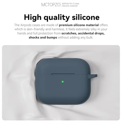 for AirPods Pro 3 Case 2025,Come with Cleaner Kit,Grey | Silicone Protective Cover for Airpod Pro 3rd Generation Case with Keychain,for Women Men,One-Piece Design,Shockproof - color: Grey