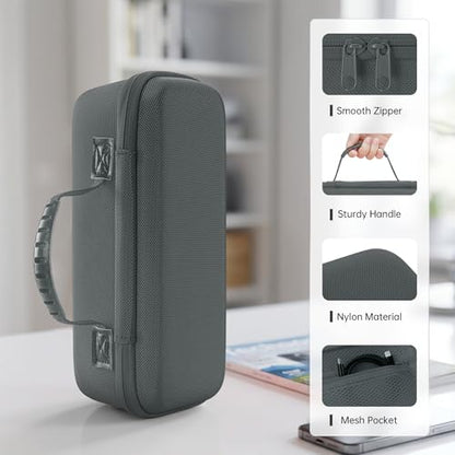 Hard Travel Case Compatible with Turtlebox Ranger Outdoor Portable Bluetooth 5.4 Speaker, Hard Carrying Case with Handle, Shockproof Protective Speaker Storage Bag (Only Case) (gray) - color: gray